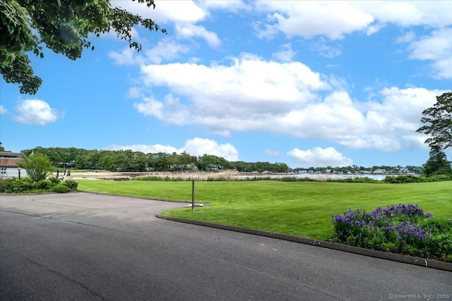 17 Harbour Vlg Unit F, Branford, CT 06405 - view of asphalt road with a water view and curbs