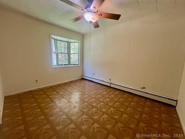 70 Watermelon Hill Rd, Carmel, NY 10541 - spare room with baseboard heating and a ceiling fan