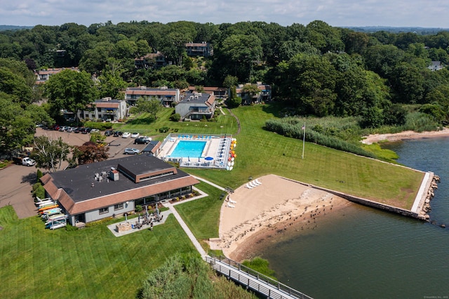 7 Harbour Vlg Unit A, Branford, CT 06405 - view of property location with a large body of water and a pool