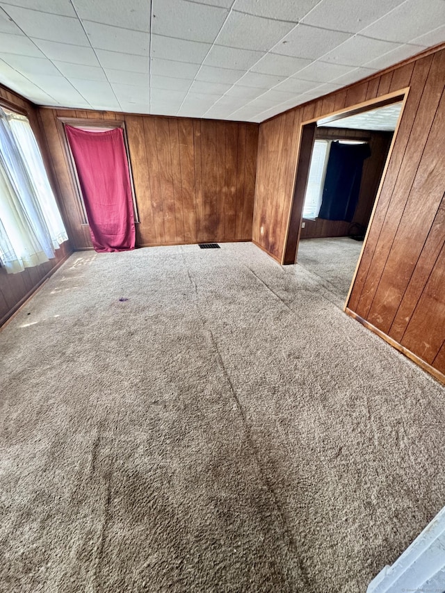 33 Wilson Ave, Windsor, CT 06095 - empty room featuring carpet flooring and wood walls
