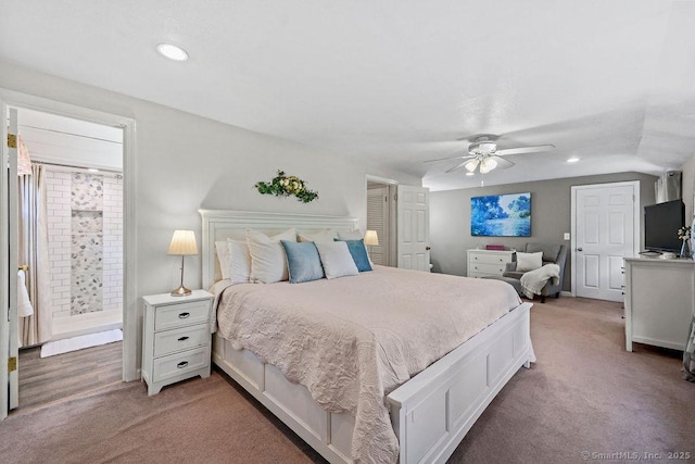18 Chestnut Hill Rd, Simsbury, CT 06092 - bedroom featuring carpet flooring, recessed lighting, and ceiling fan