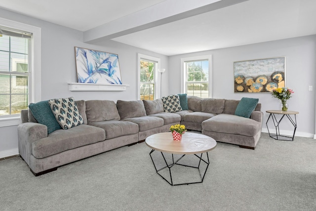 11 Margaret St, Norwalk, CT 06851 - carpeted living area featuring baseboards
