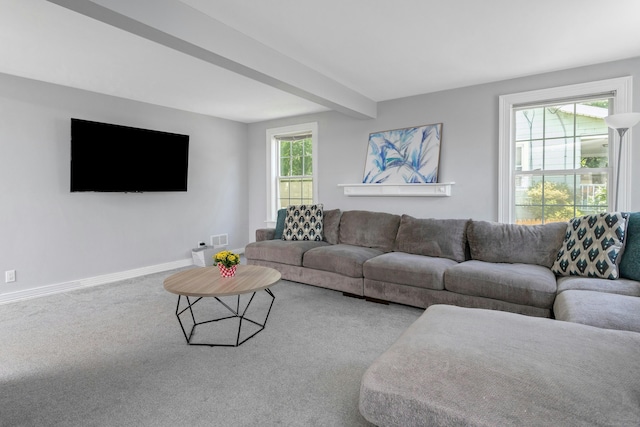 11 Margaret St, Norwalk, CT 06851 - living room featuring carpet flooring and baseboards