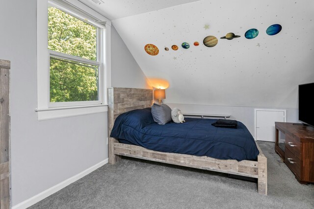 11 Margaret St, Norwalk, CT 06851 - carpeted bedroom featuring vaulted ceiling and baseboards