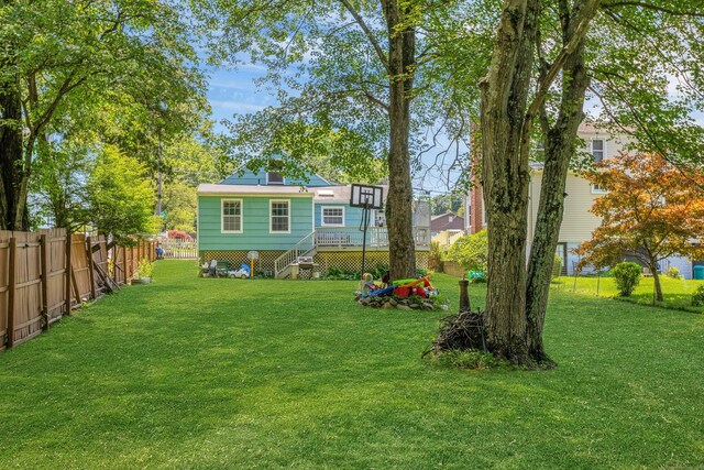 11 Margaret St, Norwalk, CT 06851 - view of yard with a wooden deck