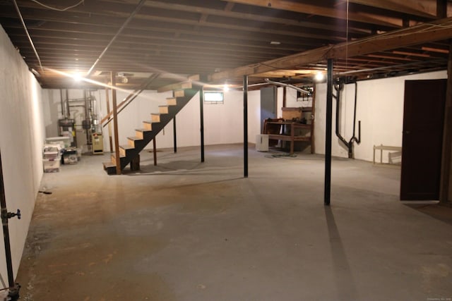 2337 Stanley St, New Britain, CT 06053 - unfinished below grade area with stairway