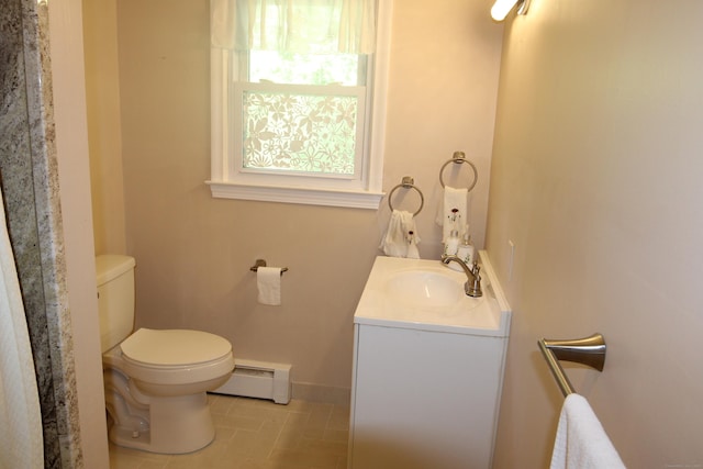 2337 Stanley St, New Britain, CT 06053 - bathroom with a baseboard heating unit and vanity