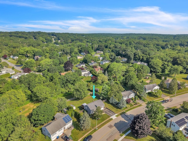 315 Judson Ave, Groton, CT 06355 - aerial view of residential area with a forest