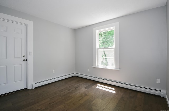 31 Chapman St, New Britain, CT 06051 - unfurnished room featuring dark wood-style flooring and baseboard heating