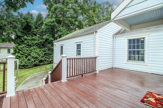 1384 N Benson Rd, Fairfield, CT 06824 - view of wooden terrace