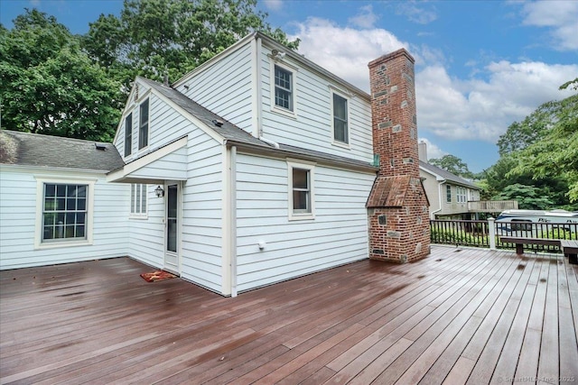 1384 N Benson Rd, Fairfield, CT 06824 - view of wooden deck