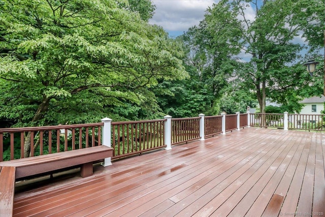 1384 N Benson Rd, Fairfield, CT 06824 - view of wooden terrace