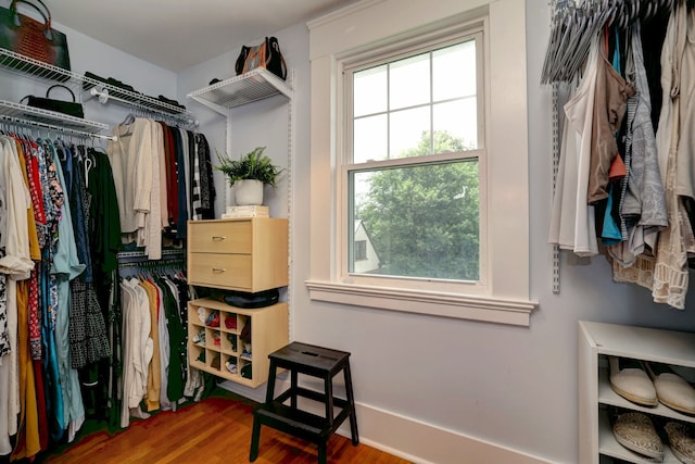 150 Westwood Rd, New Haven, CT 06515 - spacious closet featuring wood finished floors