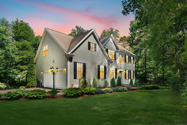 20 Lisbon Ter, Oxford, CT 06478 - colonial home with an attached garage, a yard, and concrete driveway