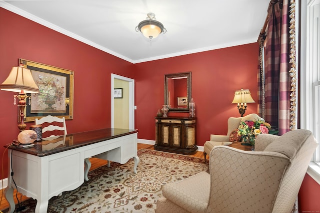20 Lisbon Ter, Oxford, CT 06478 - sitting room with wood finished floors and crown molding