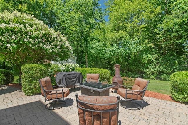 20 Lisbon Ter, Oxford, CT 06478 - view of patio featuring an outdoor fire pit and area for grilling