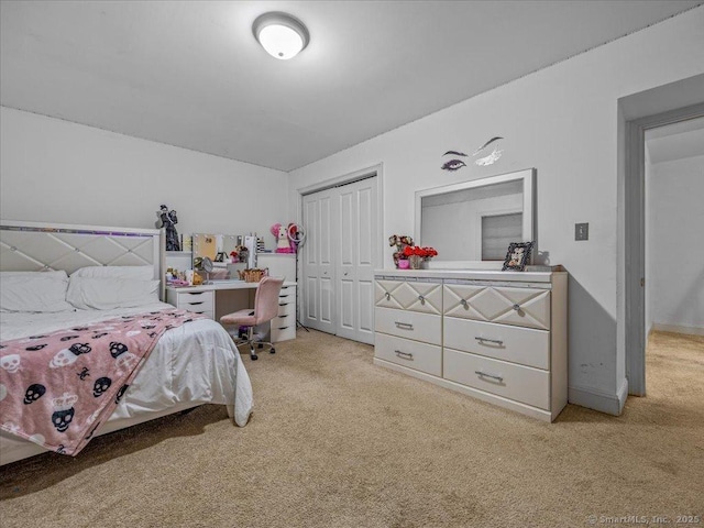 126 Conrad Dr, New Haven, CT 06515 - bedroom with light carpet and a closet