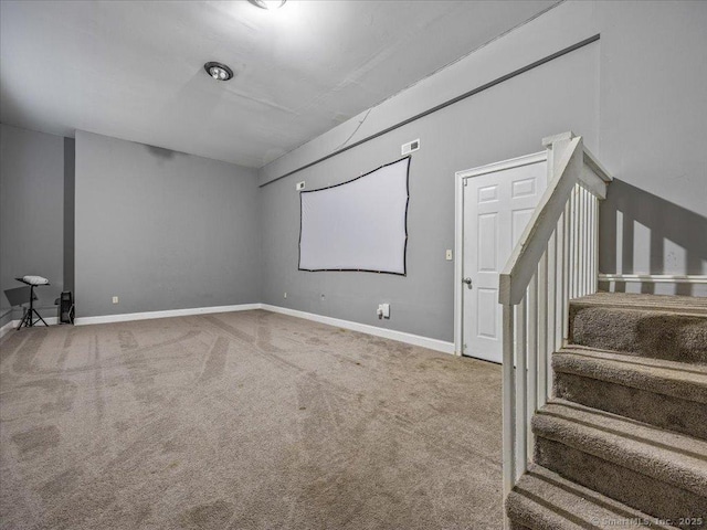 126 Conrad Dr, New Haven, CT 06515 - carpeted cinema featuring baseboards