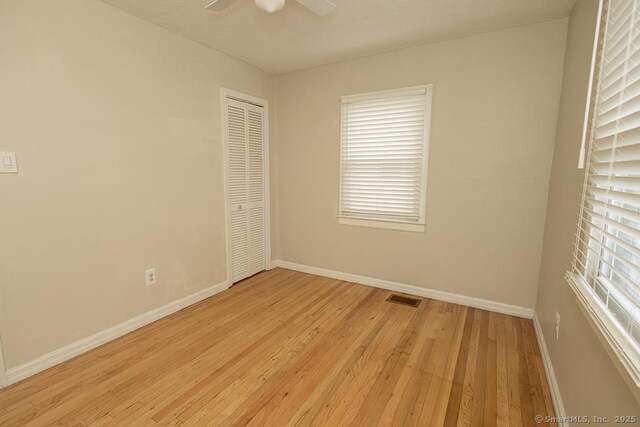 18 Hull Dr, Southington, CT 06479 - unfurnished room featuring light wood-style flooring and ceiling fan