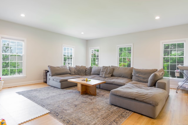 81 Salem Rd, Trumbull, CT 06611 - living room with wood finished floors, plenty of natural light, and recessed lighting