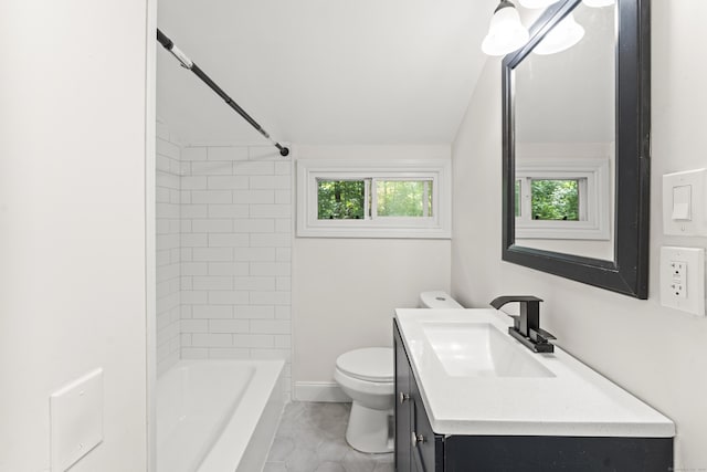 40 Clearview Rd, East Haddam, CT 06469 - full bathroom with vanity, tub / shower combination, and tile patterned floors