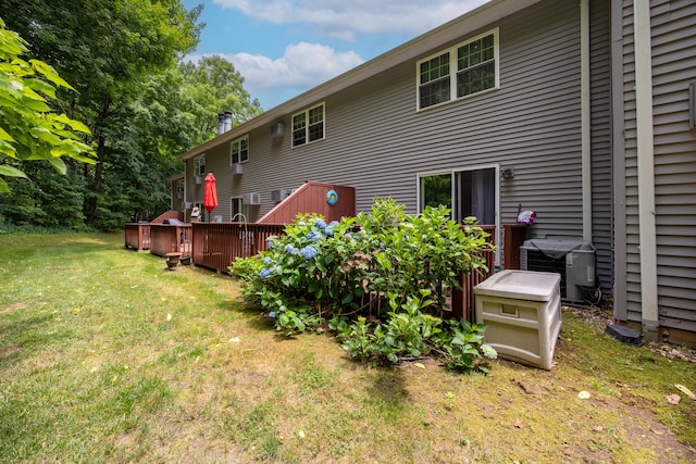 250 Summer St Unit 29, Southington, CT 06479 - rear view of house with a yard and a deck