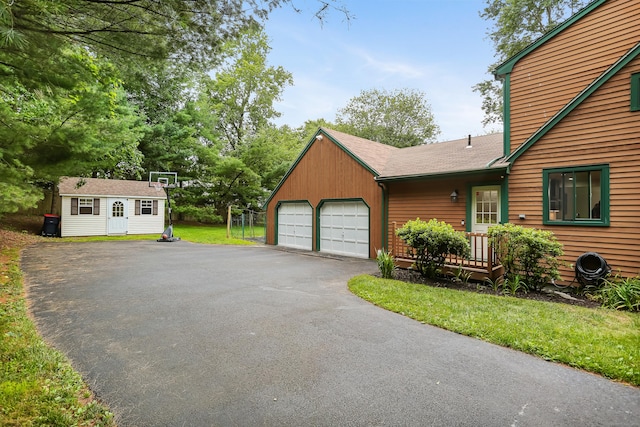 11 Park Ln, Trumbull, CT 06611 - view of property exterior featuring an outdoor structure