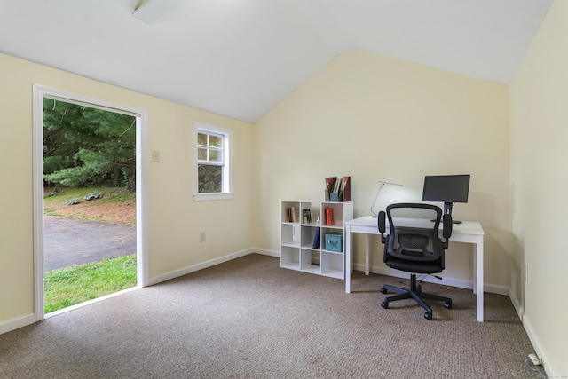 11 Park Ln, Trumbull, CT 06611 - carpeted office with vaulted ceiling and baseboards