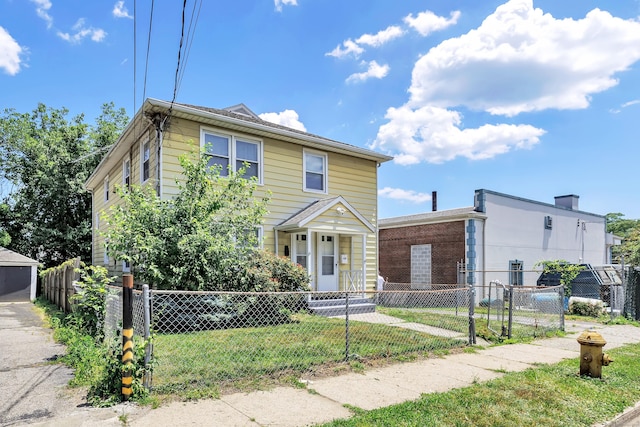 70 Sage Ave, Bridgeport, CT 06610 - view of front of property featuring a fenced front yard and a gate