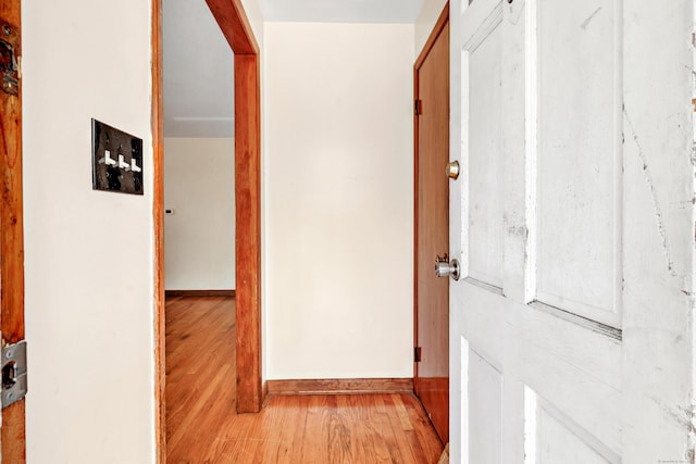 70 Sage Ave, Bridgeport, CT 06610 - corridor with light wood finished floors and baseboards