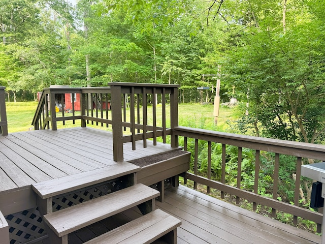 60 Olsen Dr, Mansfield, CT 06250 - wooden terrace featuring a yard
