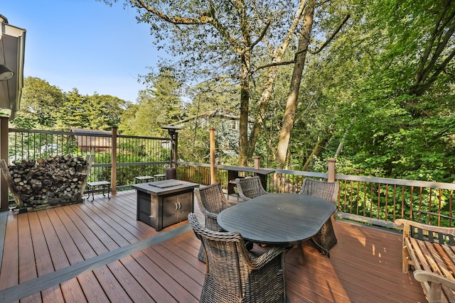 9 Allen Ct, Norwalk, CT 06851 - wooden terrace featuring outdoor dining space