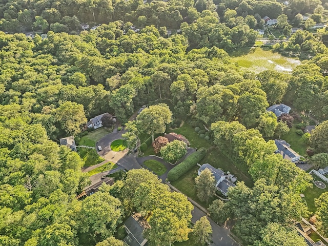 9 Allen Ct, Norwalk, CT 06851 - aerial view of property and surrounding area with a forest