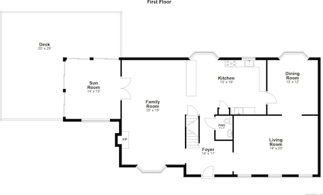 9 Allen Ct, Norwalk, CT 06851 - view of property floor plan