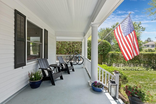 14 Highview Ave, Greenwich, CT 06870 - view of covered porch