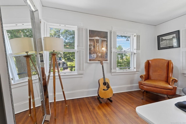 14 Highview Ave, Greenwich, CT 06870 - sitting room featuring wood finished floors and healthy amount of natural light