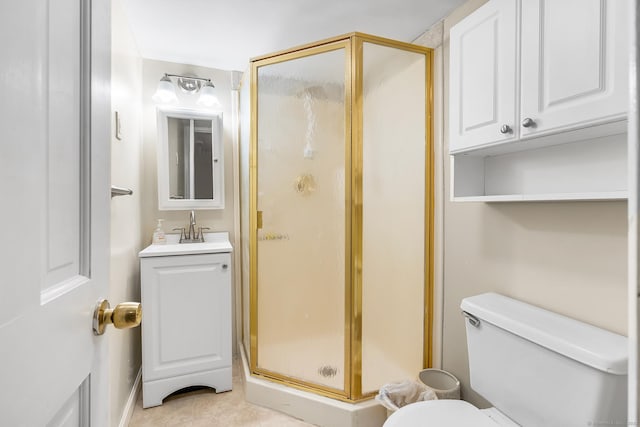 11 Bayside Dr, Wales, MA 01081 - full bathroom with a shower stall, vanity, and tile patterned floors