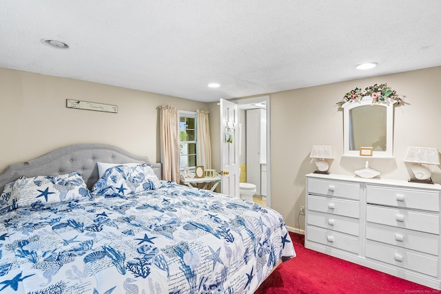 11 Bayside Dr, Wales, MA 01081 - bedroom with dark carpet, recessed lighting, and ensuite bath