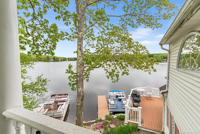 11 Bayside Dr, Wales, MA 01081 - water view featuring a boat dock