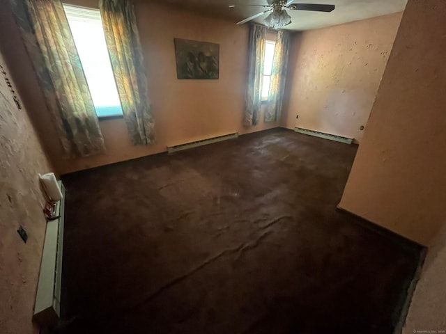 260 Capitol Ave, Waterbury, CT 06705 - spare room featuring baseboard heating, healthy amount of natural light, and carpet floors