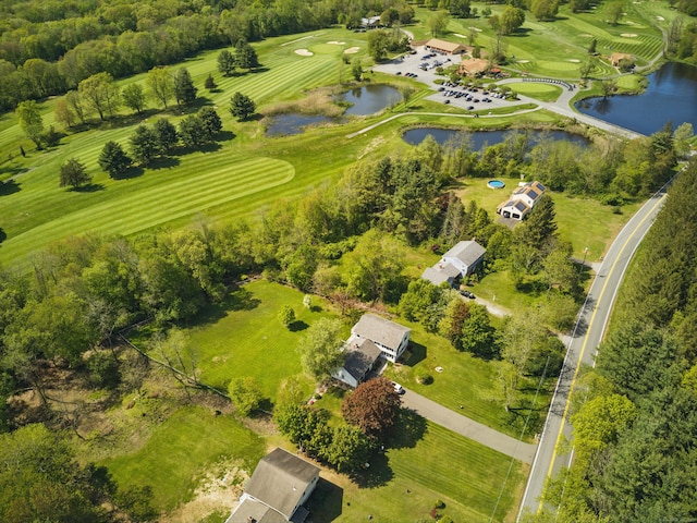 261 W St, Hebron, CT 06248 - bird's eye view of a large body of water and a local golf course