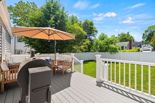 4 Harvard St, Norwalk, CT 06851 - wooden deck featuring a fenced backyard