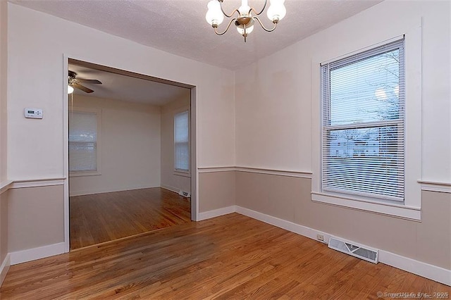 37 Landin St, Woodbridge, CT 06525 - spare room with a chandelier and wood finished floors