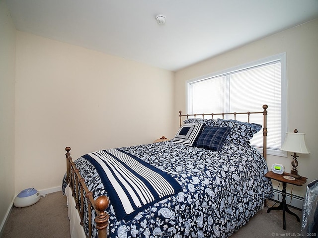 37 Landin St, Woodbridge, CT 06525 - carpeted bedroom featuring a baseboard radiator and baseboards