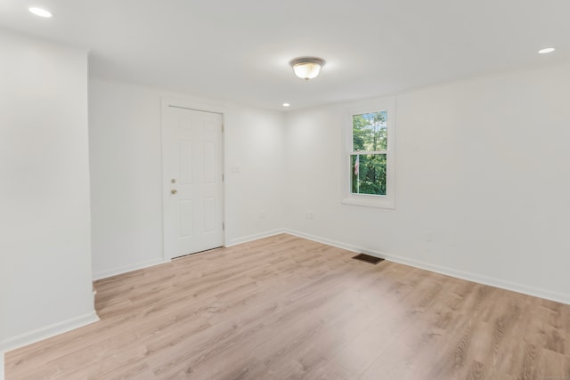 37 Quarry Rd, Beacon Falls, CT 06403 - empty room with light wood-style flooring and recessed lighting