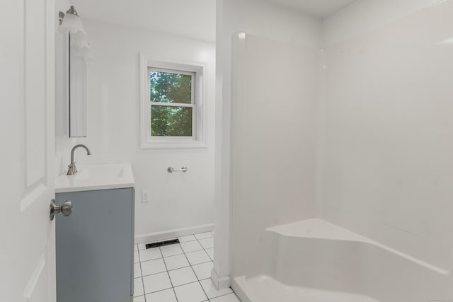 37 Quarry Rd, Beacon Falls, CT 06403 - full bathroom featuring vanity, tile patterned flooring, and a shower