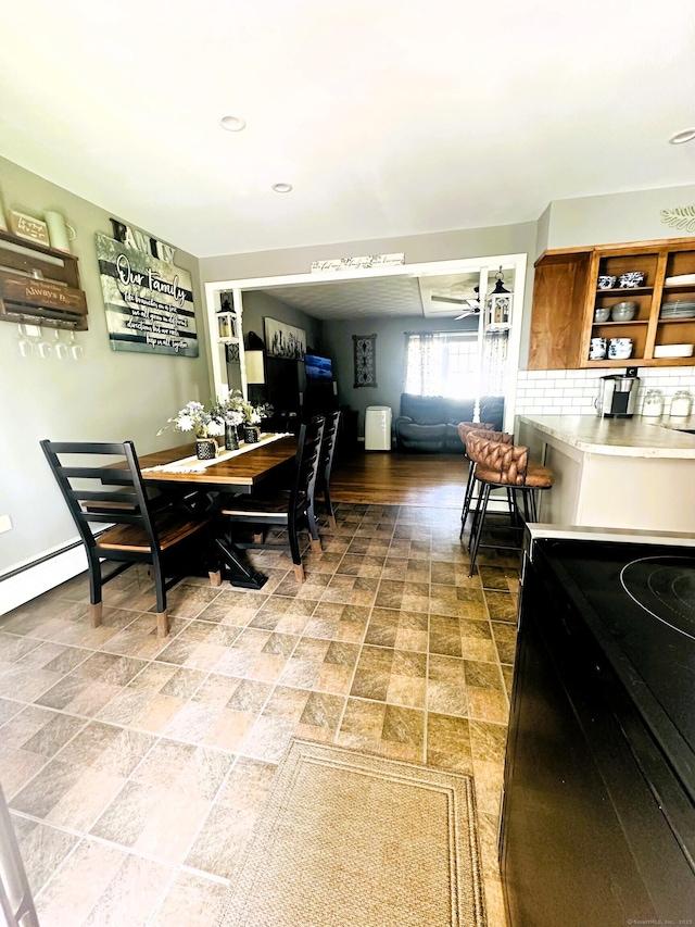 78 French St, Bristol, CT 06010 - dining space featuring stone finish floors