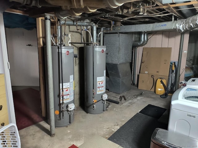 463 Washington Ave, West Haven, CT 06516 - utilities featuring gas water heater and washer / dryer