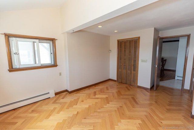 105 Beckett Ave Unit 105, Branford, CT 06405 - unfurnished room featuring a baseboard heating unit and recessed lighting