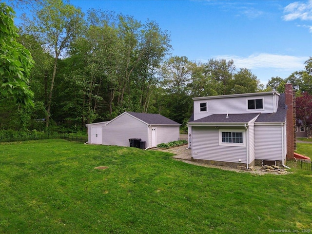 10 3rd Ave, Haddam, CT 06441 - view of grassy yard featuring an outdoor structure